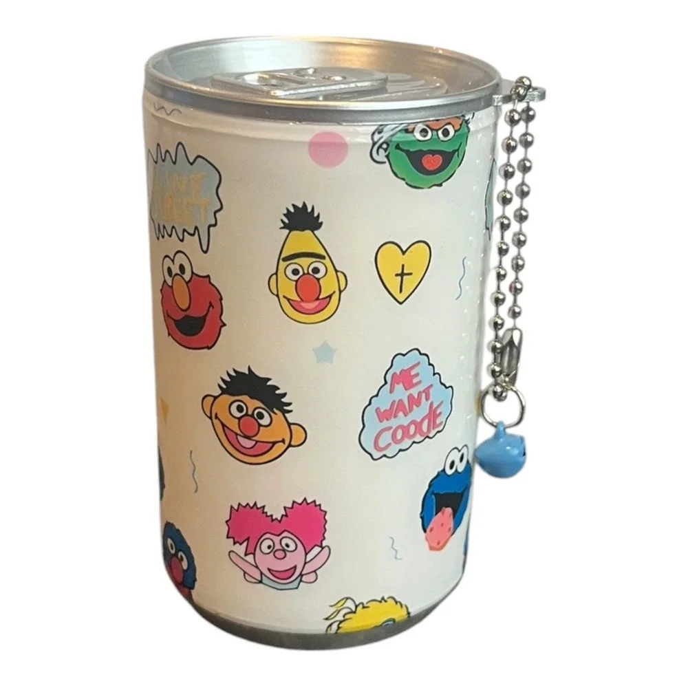 Sesame Street Characters Mini Wet Wipes 30ct Keychain Canister 70x140mm